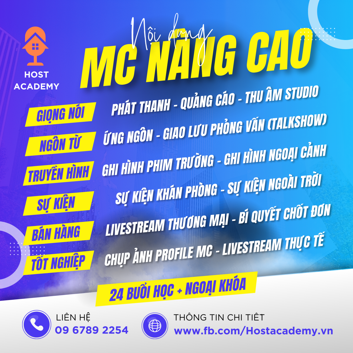 Chương trình nâng cao tại HOST Academy