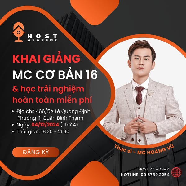 Buổi học trải nghiệm miễn phí MC cơ bản 16